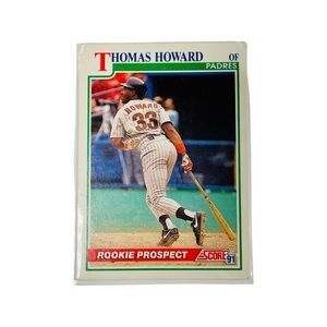 1991 Score - #335 Thomas Howard, San Diego Padres